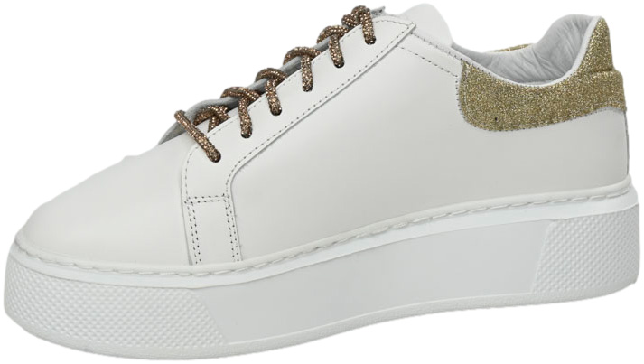 Sneakersy Modne Boccato 069.DV04 White Skóra Naturalna