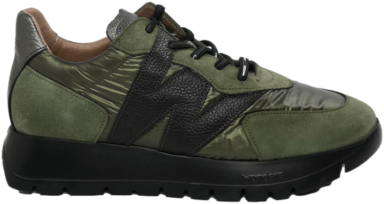 Sneakersy Modne Wonders A-2464 Trend Alga Khaki