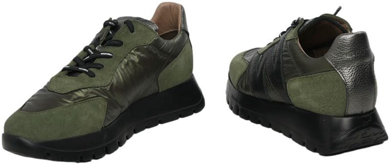 Sneakersy Modne Wonders A-2464 Trend Alga Khaki