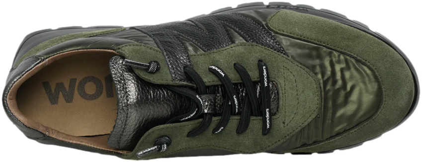 Sneakersy Modne Wonders A-2464 Trend Alga Khaki