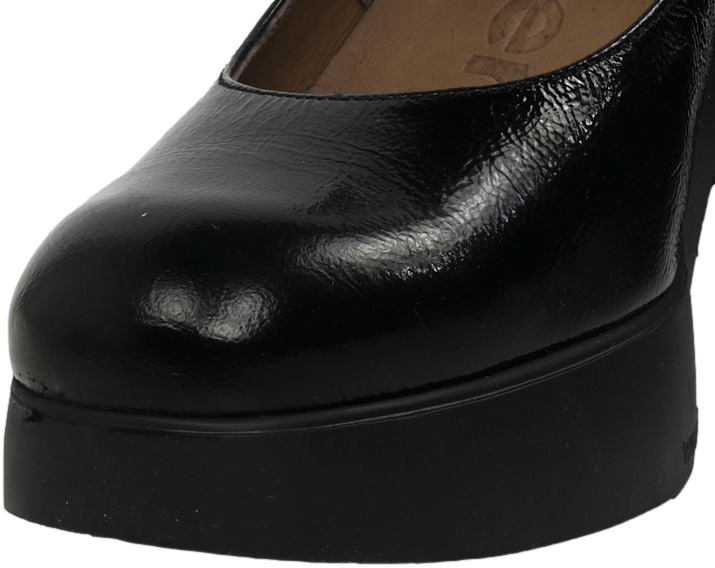Czółenka Na Platformie Wonders H-4960 Menorca Negro Słóra Naturalna