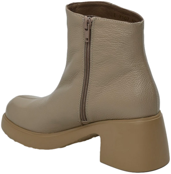 Botki Stylowe Wonders E-7107 Wild Taupe Skóra Naturalna