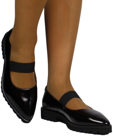 Półbuty Eleganckie GiosEppo 73829 Black Skóra Naturalna