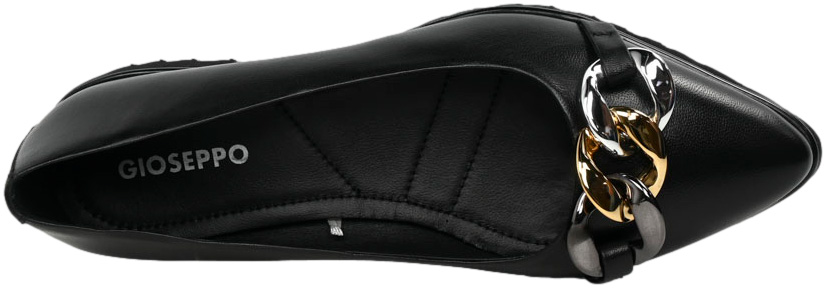 Półbuty Modne GiosEppo 70398 Reosebud Black Skóra Naturalna