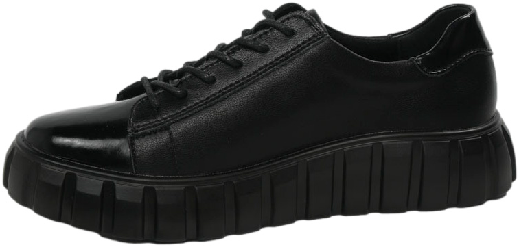 Sneakersy Modne Filippo DP4138-24 BK Black Skóta Naturalna