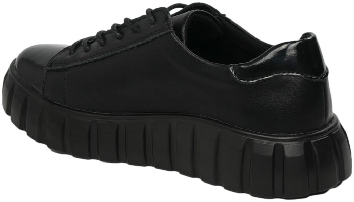 Sneakersy Modne Filippo DP4138-24 BK Black Skóta Naturalna