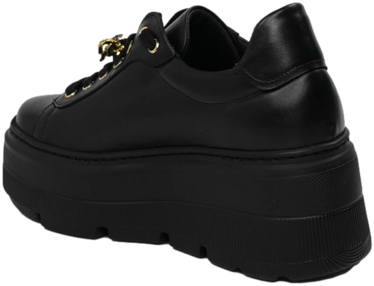 Sneakersy Wygodne Karino 5274-076 Czarne Lico Skóra Naturalna