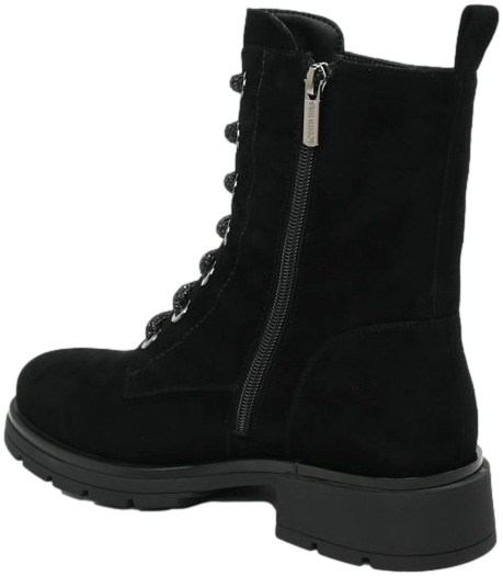 Trzewiki Stylowe Loretta Vitale C2439109 Black Suede Skóra Naturalna