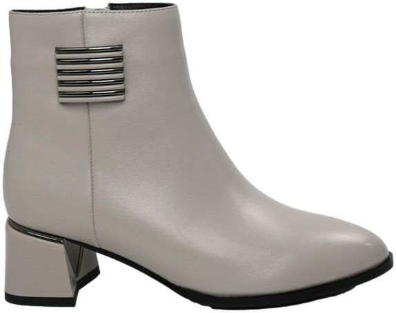 Botki Stylowe Loretta Vitale C2439132 Grey Leath Skóra Naturalna