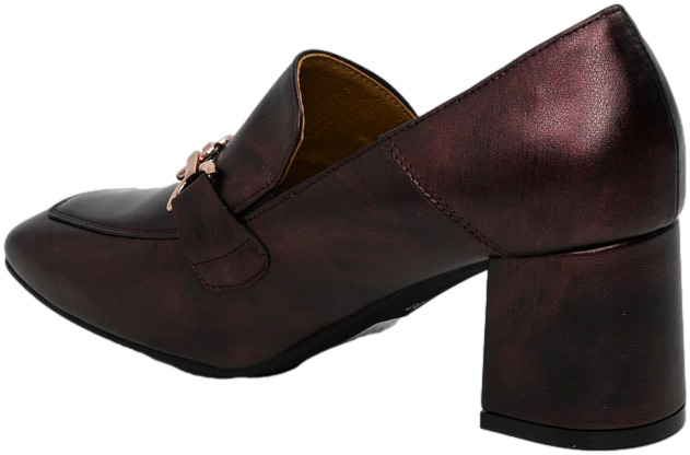 Czółenka Eleganckie Korda 2521 Bordo BLT Skóra Naturalna