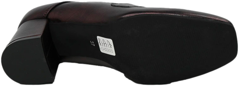 Czółenka Eleganckie Korda 2521 Bordo BLT Skóra Naturalna