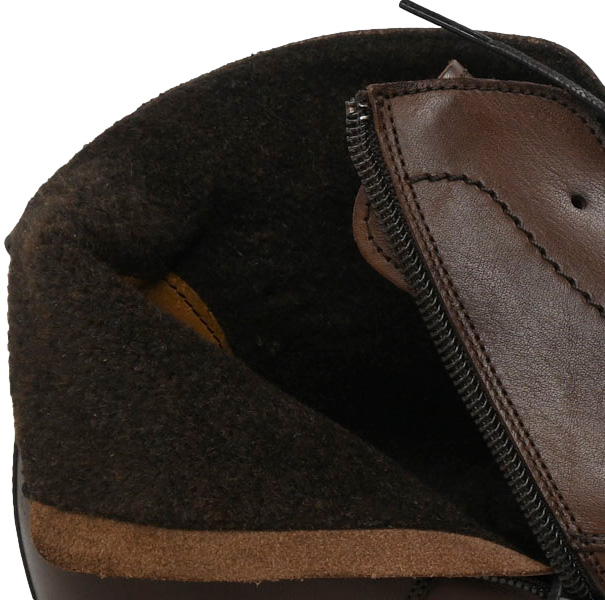 Trzewiki Eleganckie Ryłko IPTI71_9ZIF Brązowe Skóra Naturalna