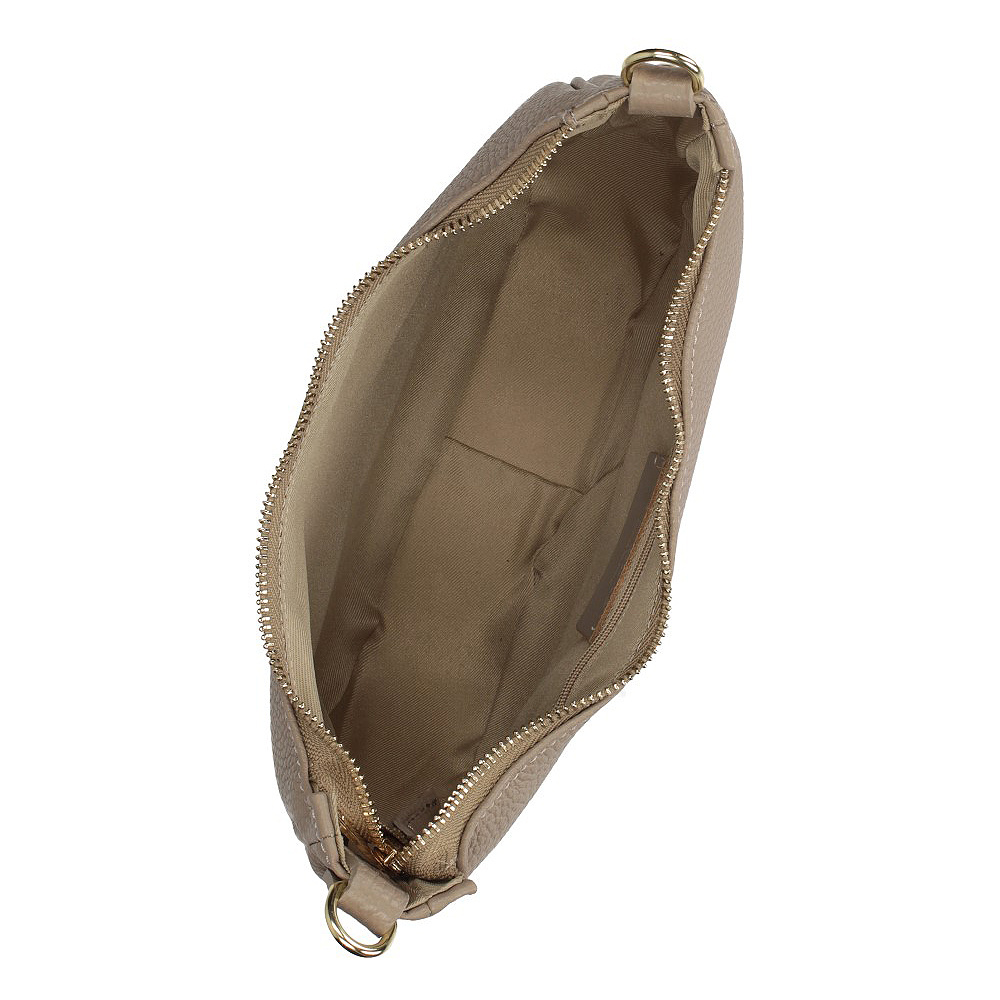 Torebka Toscanio E71 Beż D05 Skóra Naturalna Licowa Groszek