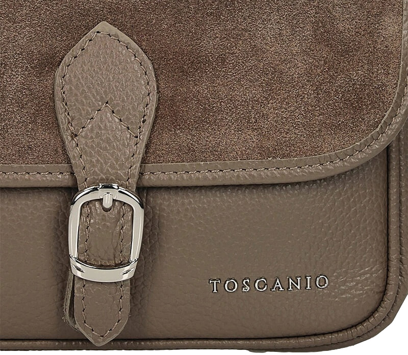 Torebka Toscanio F223 C.Brąz D23 Skóra Naturalna 