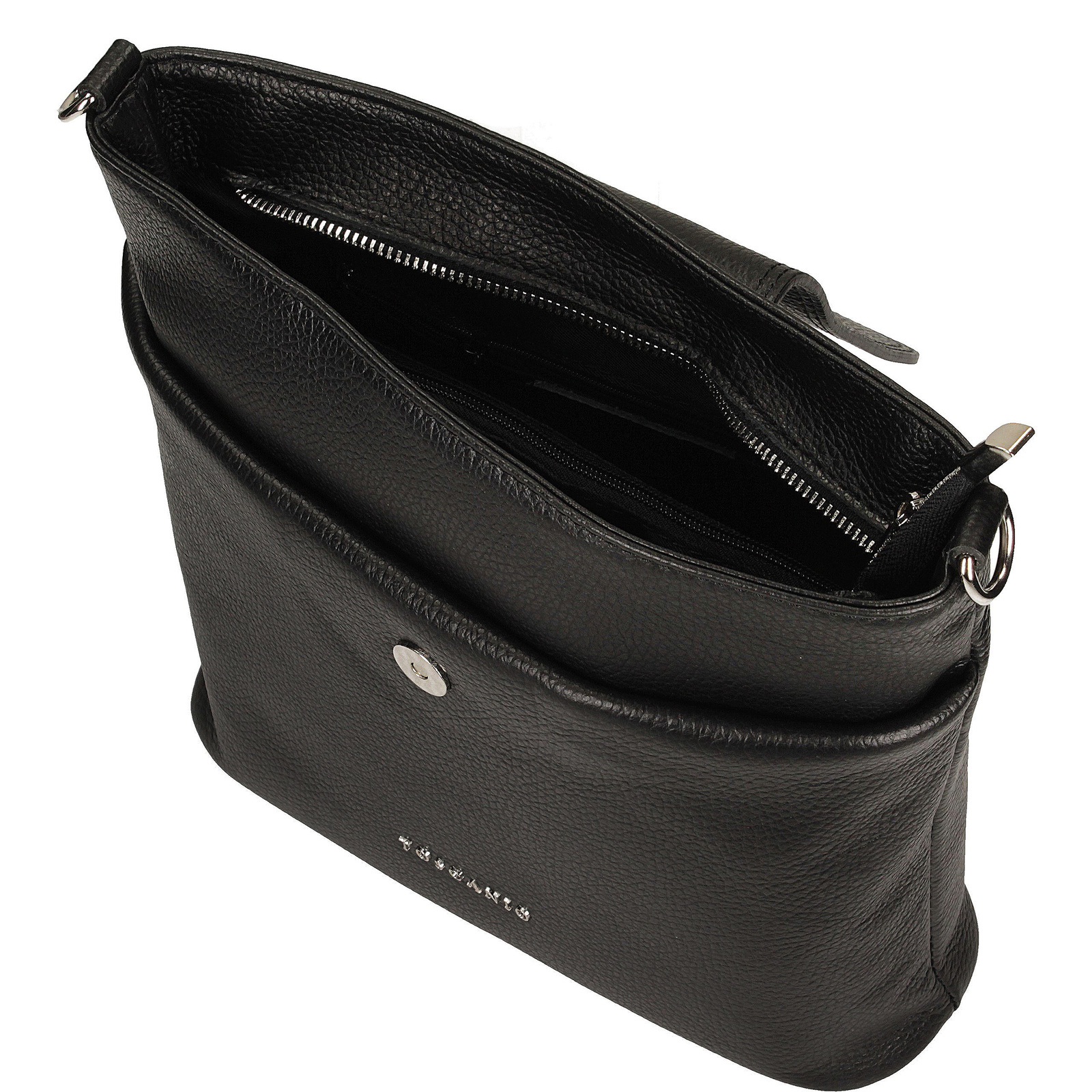 Torebka Toscanio F253 Czarna Skóra Naturalna 