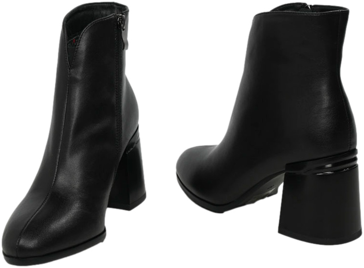 Botki Stylowe Filippo DBT6548 -24 Black Skóra Naturalna