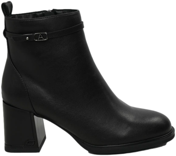 Botki Stylowe Filippo DBT6544-24 BK Czarne Skóra Naturalna
