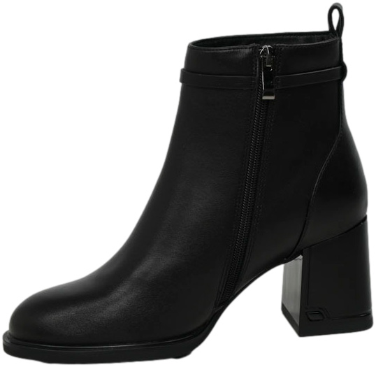 Botki Stylowe Filippo DBT6544-24 BK Czarne Skóra Naturalna