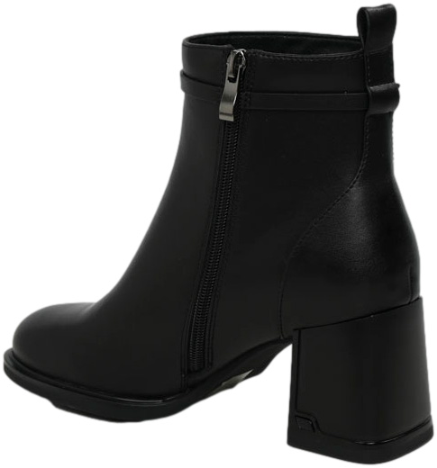 Botki Stylowe Filippo DBT6544-24 BK Czarne Skóra Naturalna