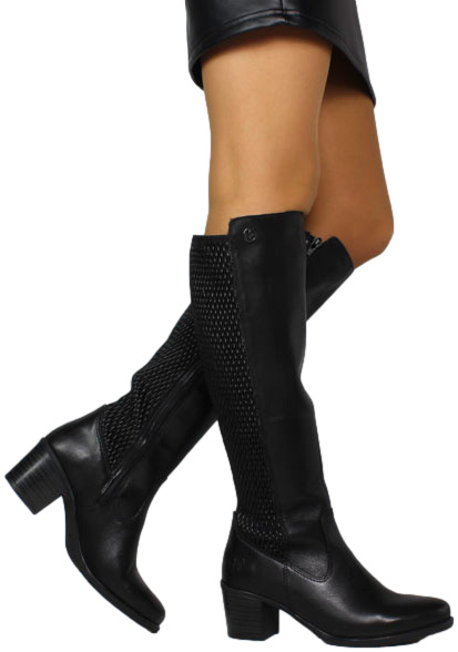 Kozaki Stylowe Rieker Y2050-00 Black Czarne