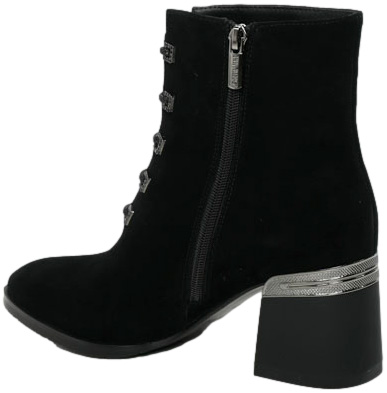 Botki Eleganckie Loretta Vitale C2439612 Czarne Skóra Naturalna