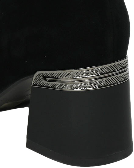 Botki Eleganckie Loretta Vitale C2439612 Czarne Skóra Naturalna