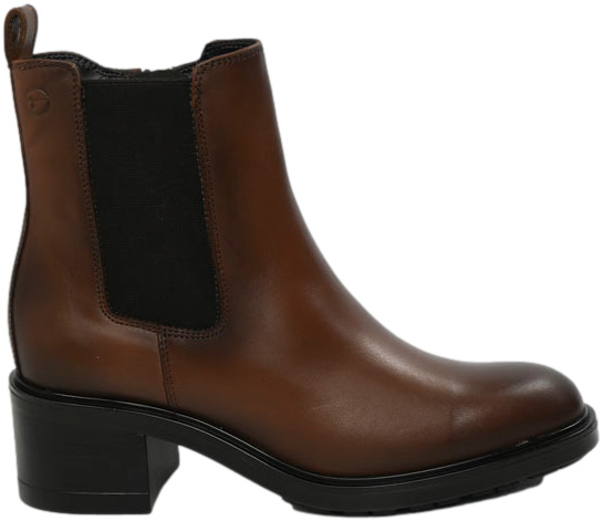 Botki Modne Tamaris 1-25016-43 305 Cognac Skóra Naturalna