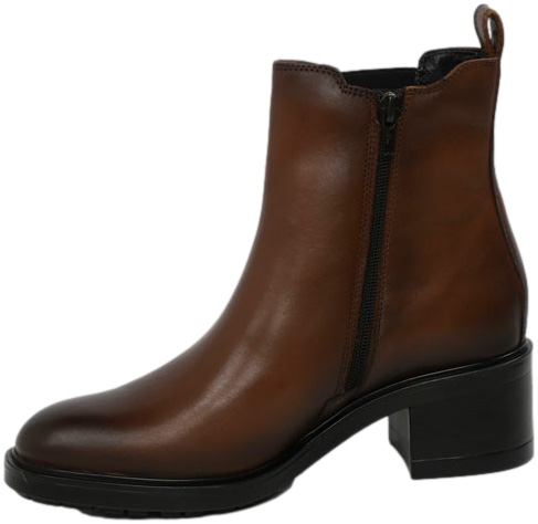 Botki Modne Tamaris 1-25016-43 305 Cognac Skóra Naturalna