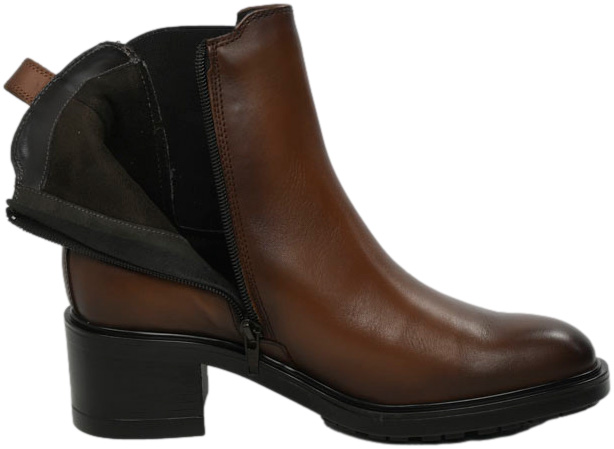 Botki Modne Tamaris 1-25016-43 305 Cognac Skóra Naturalna