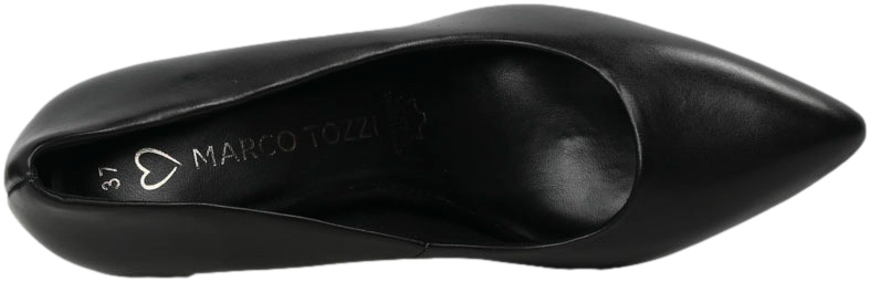 Czółenka Eleganckie Marco Tozzi 2-22421-42 022 Black Skóra Naturalna