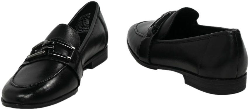 Mokasyny Stylowe Marco Tozzi 2-24201 001 Black Skóra Naturalna