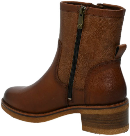 Botki Modne Marco Tozzi 2-25062-43 305 Cognac Skóra Naturalna