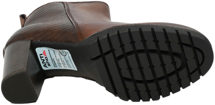 Botki Wygodne Marco Tozzi 2-25428-43 392 Cognac Comb Skóra Naturalna