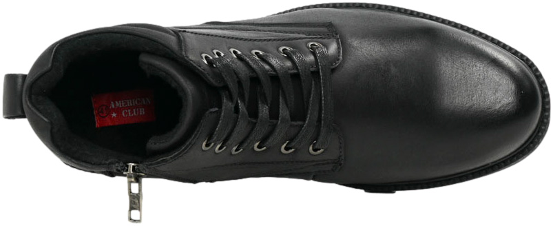 Trzewiki Stylowe American CY135/24 Black Skóra Naturalna