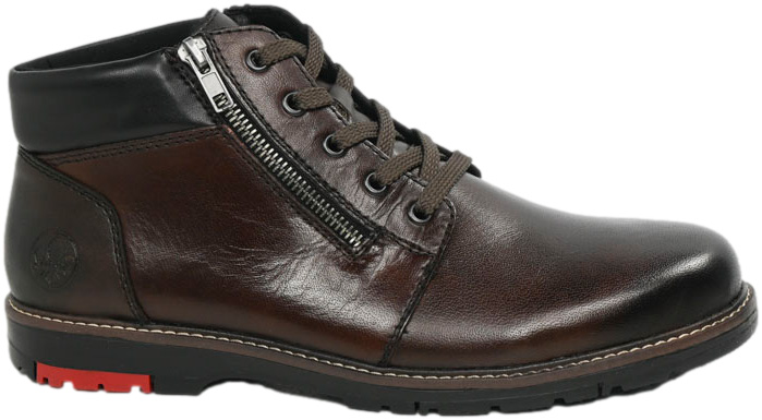 Trzewiki Eleganckie Rieker 10502-25 Brown Brązowe Skóra Naturalna