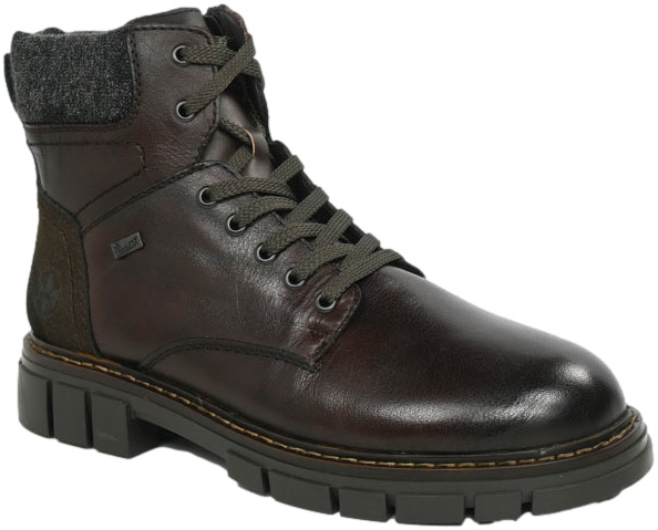Trzewiki Stylowe Rieker 32205-25 Brown Brązowe Skóra Naturalna