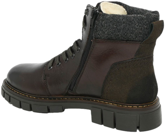 Trzewiki Stylowe Rieker 32205-25 Brown Brązowe Skóra Naturalna