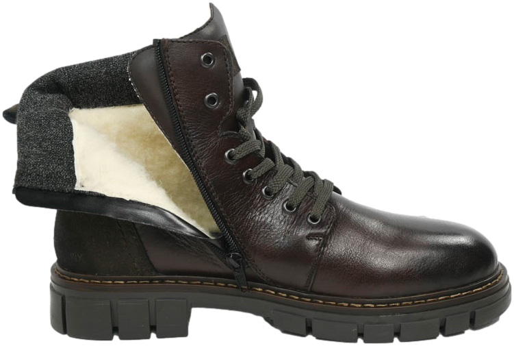 Trzewiki Stylowe Rieker 32205-25 Brown Brązowe Skóra Naturalna