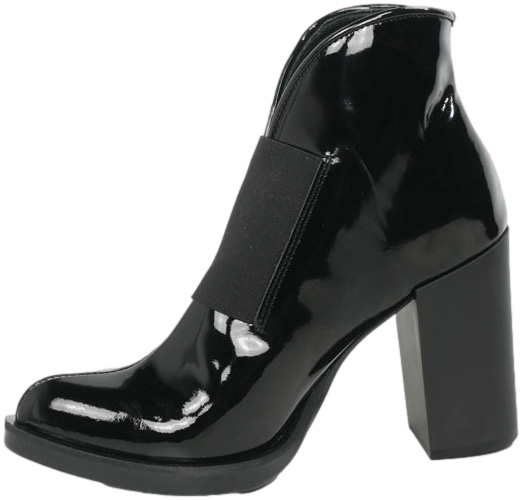 Botki Eleganckie Grace 10216-1.007 Czarna Skóra Naturalna TN