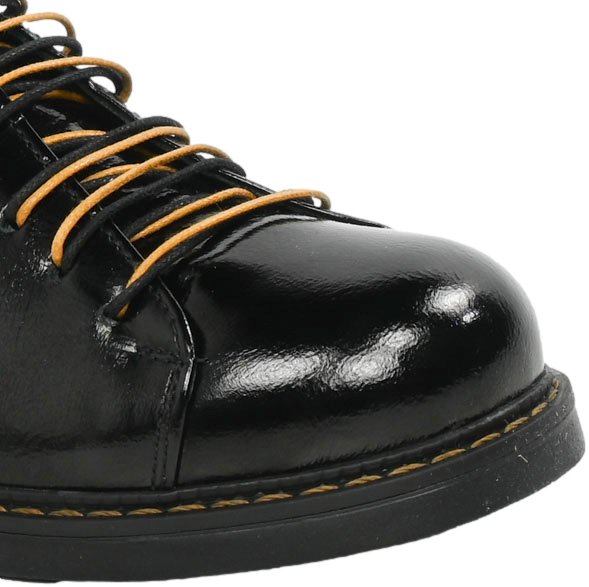 Półbuty Modne Venezia M015 Pablo BL058 Czarne Lak Skóra Naturalna