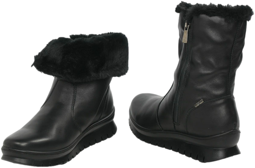 Śniegowce Stylowe Igi&Co 6658700 Nappa Soft Nero Gore-Tex Skóra Naturalna R.37-41