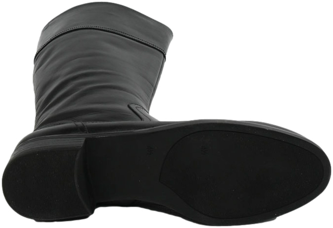Kozaki Modne Caprice 9-25507-27 022 Black Nappa Skóra Naturalna TN