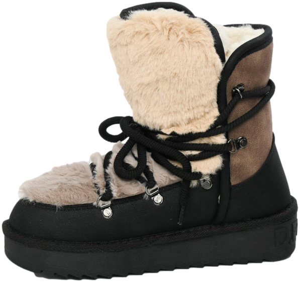 Śniegowce Ocieplane D.Franklin DFSH370012 Black Czarne