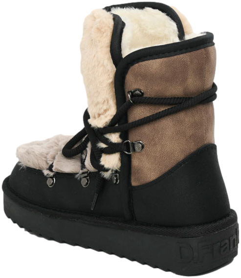 Śniegowce Ocieplane D.Franklin DFSH370012 Black Czarne