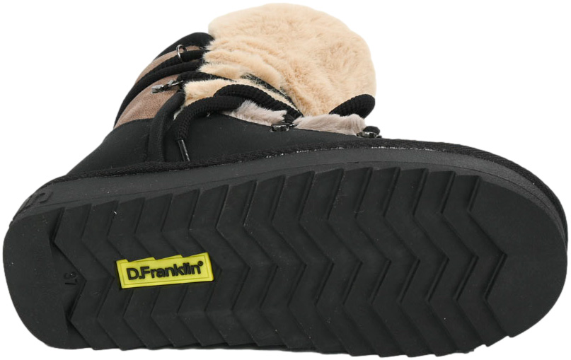 Śniegowce Ocieplane D.Franklin DFSH370012 Black Czarne