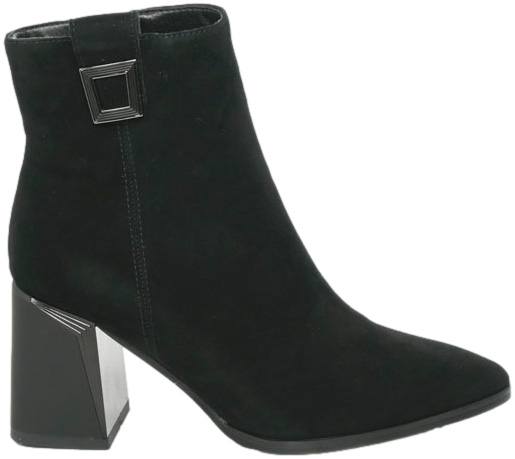 Botki Eleganckie Venezia G048SUBL0BB006 Czarne Skóra Naturalna