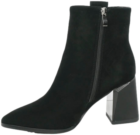 Botki Eleganckie Venezia G048SUBL0BB006 Czarne Skóra Naturalna