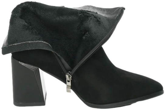 Botki Eleganckie Venezia G048SUBL0BB006 Czarne Skóra Naturalna