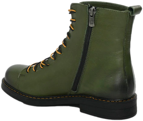 Trzewiki Wygodne Venezia M011LEGROBB058 Zielona Skóra Naturalna