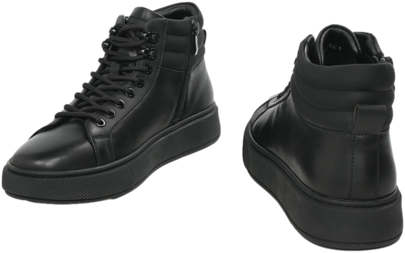 Sneakersy Modne Venezia D13B1R18-1 Black Skóra Naturalna